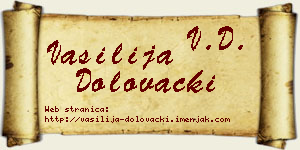 Vasilija Dolovački vizit kartica